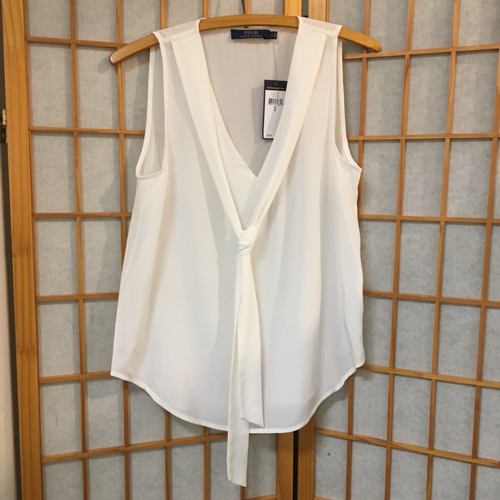 Ralph Lauren cream summer top.